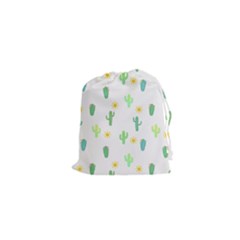 Green Cacti With Sun Drawstring Pouch (xs) by SychEva