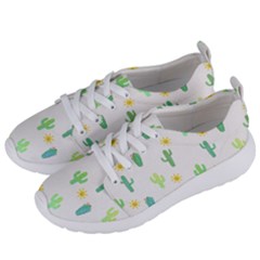 Green Cacti With Sun Women s Lightweight Sports Shoes by SychEva