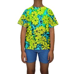 Chrysanthemums Kids  Short Sleeve Swimwear by Hostory