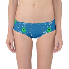 Funny Aliens With Spaceships Classic Bikini Bottoms by SychEva