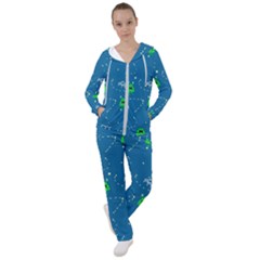 Funny Aliens With Spaceships Women s Tracksuit by SychEva