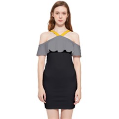 Star Trek Engineering Shoulder Frill Dress by InnBetween