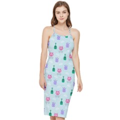 Funny Monsters Aliens Bodycon Cross Back Summer Dress by SychEva