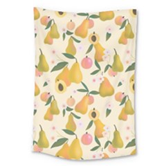 Yellow Juicy Pears And Apricots Large Tapestry by SychEva