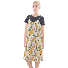 Yellow Juicy Pears And Apricots Camis Fishtail Dress by SychEva