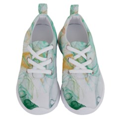 Green And Orange Alcohol Ink Running Shoes by Dazzleway