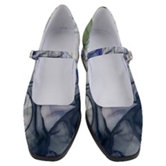 Blue Alcohol Ink Women s Mary Jane Shoes by Dazzleway