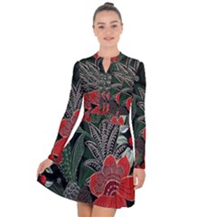 Floral Long Sleeve Panel Dress by Sparkle