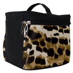 Leopard-print 2 Make Up Travel Bag (small) by skindeep