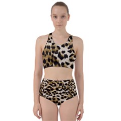 Leopard-print 2 Racer Back Bikini Set by skindeep