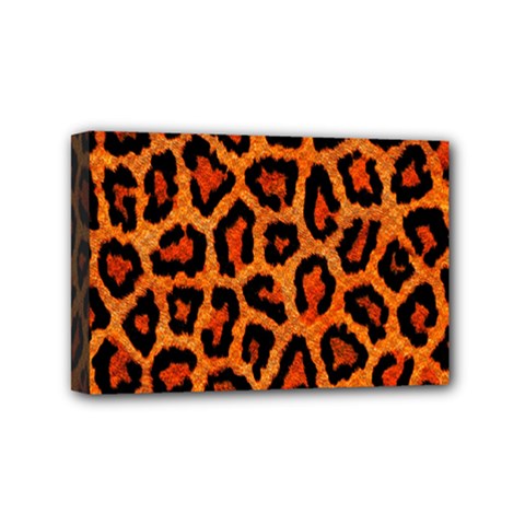 Leopard-print 3 Mini Canvas 6  X 4  (stretched) by skindeep