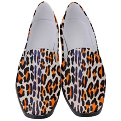 Fur-leopard 5 Women s Classic Loafer Heels by skindeep