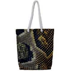 Leatherette Snake 2 Full Print Rope Handle Tote (small) by skindeep