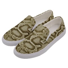 Leatherette Snake 4 Men s Canvas Slip Ons by skindeep
