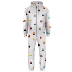 Cute Bright Little Cars Hooded Jumpsuit (men)  by SychEva