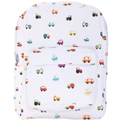 Cute Bright Little Cars Full Print Backpack by SychEva