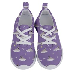 Pug Dog On A Cloud Running Shoes by SychEva