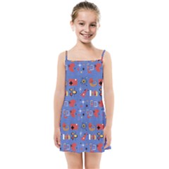 Blue 50s Kids  Summer Sun Dress by InPlainSightStyle
