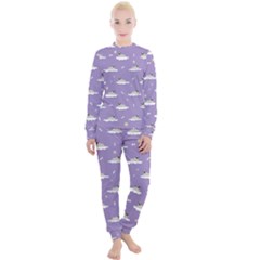 Cheerful Pugs Lie In The Clouds Women s Lounge Set by SychEva