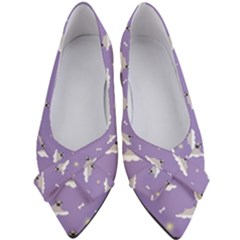 Cheerful Pugs Lie In The Clouds Women s Bow Heels by SychEva