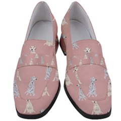 Dalmatians Favorite Dogs Women s Chunky Heel Loafers by SychEva