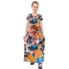 Point Of Entry Kids  Short Sleeve Maxi Dress