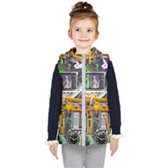 A Matter Of Time Kids  Hooded Puffer Vest by impacteesstreetwearcollage