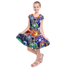 Riding The Storm Out Kids  Short Sleeve Dress by impacteesstreetwearcollage