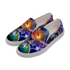 Riding The Storm Out Women s Canvas Slip Ons by impacteesstreetwearcollage