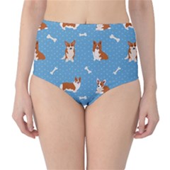 Cute Corgi Dogs Classic High-waist Bikini Bottoms by SychEva