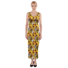 Dindollyellow Fitted Maxi Dress by snowwhitegirl