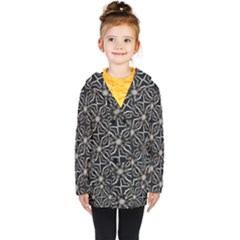 Futuristic Industrial Print Pattern Kids  Double Breasted Button Coat by dflcprintsclothing