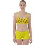 Vector Burgers, fast food sandwitch pattern at yellow Perfect Fit Gym Set
