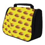 Vector Burgers, fast food sandwitch pattern at yellow Full Print Travel Pouch (Small)