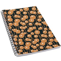 Orange Dandelions On A Dark Background 5 5  X 8 5  Notebook by SychEva