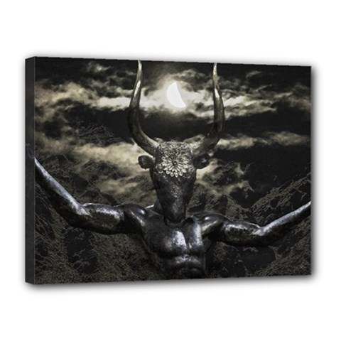 Creepy Mythological Artwork Collage Canvas 16  X 12  (stretched) by dflcprintsclothing