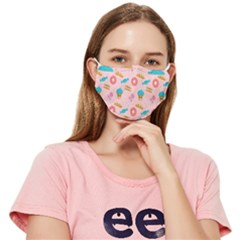 Funny Sweets With Teeth Fitted Cloth Face Mask (adult) by SychEva
