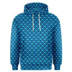 Blue Circles On A Dark Blue Background Men s Overhead Hoodie by SychEva