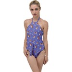 Cute Corgi Dogs Go with the Flow One Piece Swimsuit