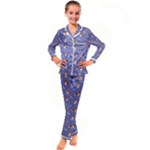 Cute Corgi Dogs Kid s Satin Long Sleeve Pajamas Set
