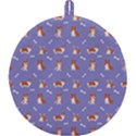 Cute Corgi Dogs Round Trivet View1