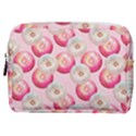Pink And White Donuts Make Up Pouch (Medium) View1