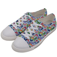 Beautiful Bright Butterflies Are Flying Men s Low Top Canvas Sneakers by SychEva