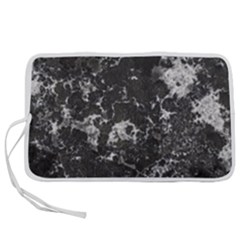Dark Marble Camouflage Texture Print Pen Storage Case (m) by dflcprintsclothing
