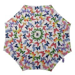 Bright Butterflies Circle In The Air Hook Handle Umbrellas (large) by SychEva