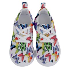 Bright Butterflies Circle In The Air Running Shoes by SychEva