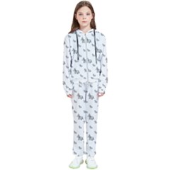 Grey Unicorn Sketchy Style Motif Drawing Pattern Kids  Tracksuit by dflcprintsclothing