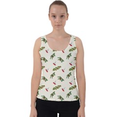 Spruce And Pine Branches Velvet Tank Top by SychEva