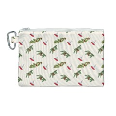 Spruce And Pine Branches Canvas Cosmetic Bag (large) by SychEva