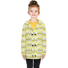 Cartoon Pattern Kids  Double Breasted Button Coat by Sparkle